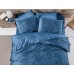 Euro bed linen La Romano Theron Blue Satin Premium