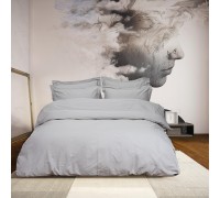 Двуспальный евро комплект Lotus Home Dakota Light Grey сатин Турция