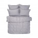 Двуспальный евро комплект Lotus Home Dakota Light Grey сатин Турция