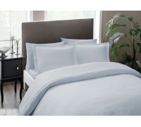Turkish bed linen euro TAC Harvey Gray Satin-Delux with lace