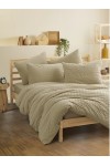 Euro bed linen Cottonbox - Crepe Bej Ranfors / fitted sheet