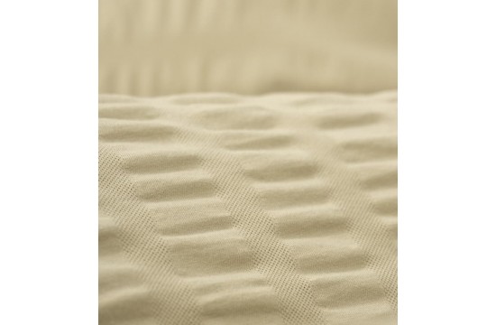 Постельное белье евро Cottonbox - Crepe Bej Ранфорс / простыня на резинке
