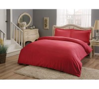 Turkish bed linen Euro TAC Basic Red Satin