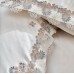 Turkish bed linen Euro Dantela Vita Delfina satin with lace