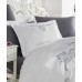 Turkish bed linen euro Dantela Vita Gozde Antracit satin with embroidery