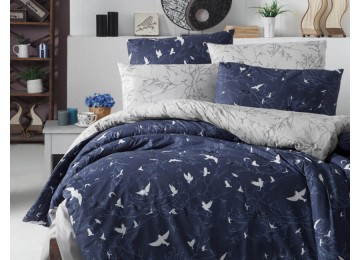 Euro bed linen First Choice Freedom Navy Blue Ranfors