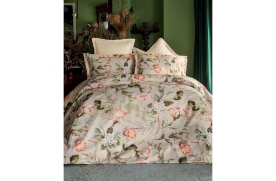 Turkish Euro set - Issimo Home Morange Tencel