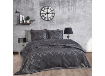 Jacquard bedspread Dantela Vita - Armada Antracit 250x260+2 pillowcases 50x70 with ears