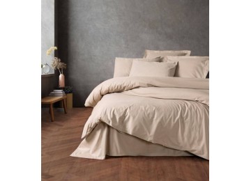 Euro bed linen Cottonbox - Plain Beige Ranfors