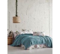 Saheser Mona turkuaz pique bedspread summer