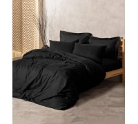 Euro bed linen Cottonbox - Plaid Black Ranfors