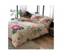 Turkish bed linen Euro TAC Anna Pink Satin