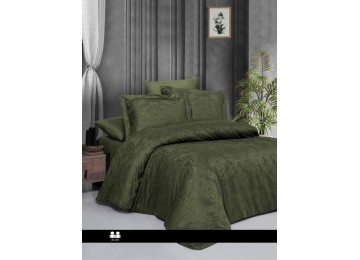 Euro bed linen First Choice Regina Dark Green Jacquard