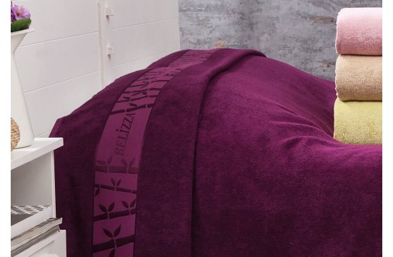 Махрове бамбукове покривало/простирадло Belizza Purple 200×220 см Туреччина