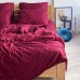 Double bed linen set Lelit - Cheсkers Bordo Satin