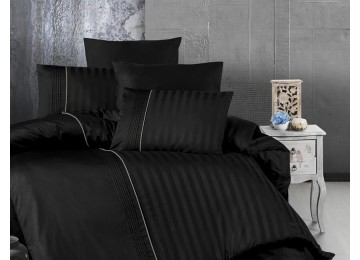 Euro bed linen First Choice Modalife Black Satin