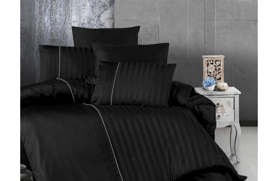 Euro bed linen First Choice Modalife Black Satin