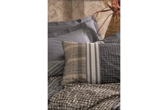 Euro bed linen Cottonbox - Timbre Antracit Ranfors