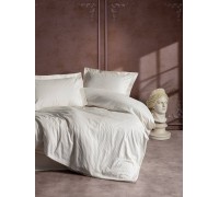 Euro bed linen Cottonbox Stripe Ecru Satin-Stripe