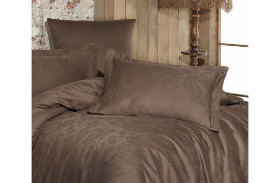 Turkish euro bed Belizza - Carolina Сoffee Jacquard