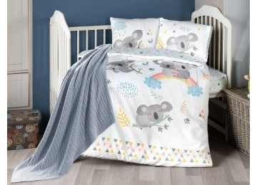 Bedding set for newborns First Choice - Koala Bamboo + Knitted blanket