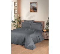 Euro bed linen La Romano Lucca Gray Satin Premium