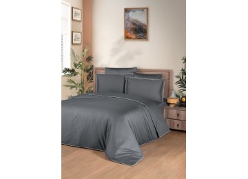 Euro bed linen La Romano Lucca Gray Satin Premium