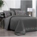 Luxury bed linen Sarev Tirol gri premium satin Türkiye