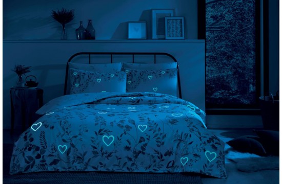 Двоспальний Євро комплект TAC Serenity Ранфорс+світиться у темряві