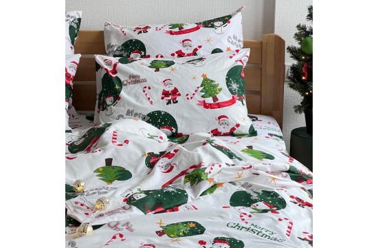 Double bed linen set Lelit - Merry Christmas Ranfors