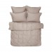 Euro double set Lotus Home Dakota Beige-Pudra satin Türkiye