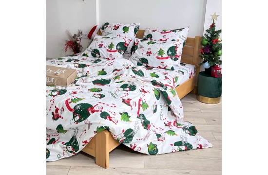 Double bed linen set Lelit - Merry Christmas Ranfors