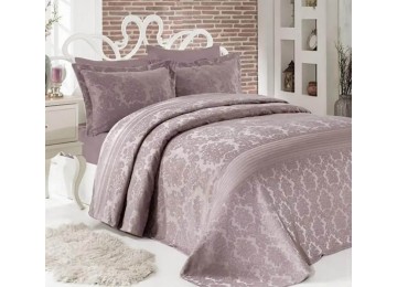 Jacquard bedspread Dantela Vita - Simay Lavanda 250x260+2 pillowcases 50x70 with ears