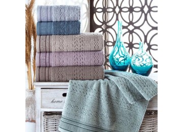 Set of cotton jacquard towels Sikel Destina 70x140cm (6 pieces) Turkey