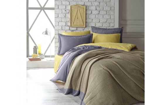 Turkish bed linen Euro Dantela Vita Tuana Sari satin