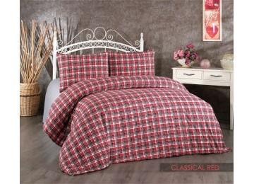 Double Euro set Belizza - Classical Red Flannel