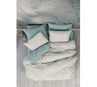 Euro bed linen Cottonbox - Drops Mint Ranfors