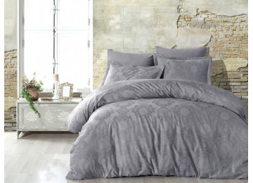 Turkish bed linen euro Dantela Vita Louisa Antracit jacquard