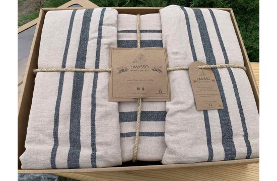 Euro double set Limasso Boyali Anchor Varena Cotton / fitted sheet