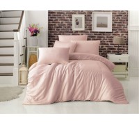 Double Euro set Gold Soft Life Rose Pudra Satin-Stripe