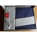 Euro bedding set Cottonbox - Plain Lacivert/Grey ranfors Turkey