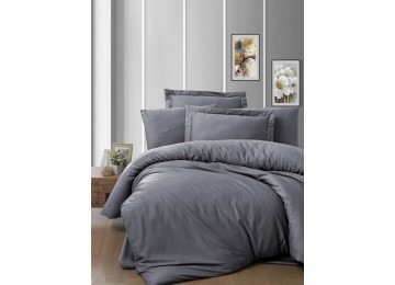 Euro bed linen First Choice Snazzy Quick Silver Satin