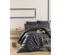 Single bed set First Choice Snazzy Anthrasite satin