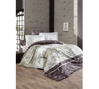Euro bed linen First Choice Doga brown Satin