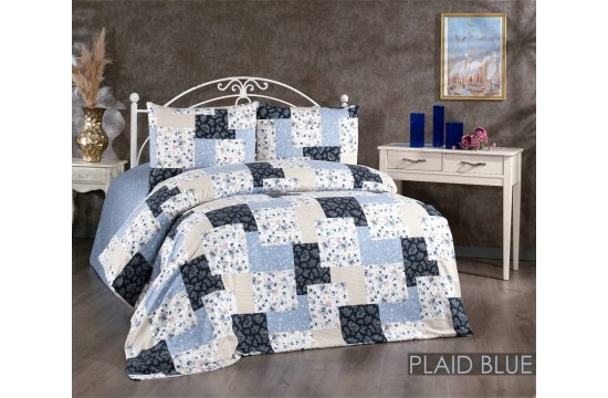 Family set Belizza - Plaid Blue Flannel