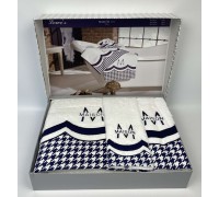 Рушники Maison D'or 3шт Lowe's White-Navy