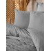 Euro bed linen Cottonbox - Plaid Gray Ranfors
