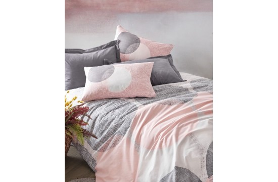 Euro bed linen Cottonbox - Leron Gray Ranfors