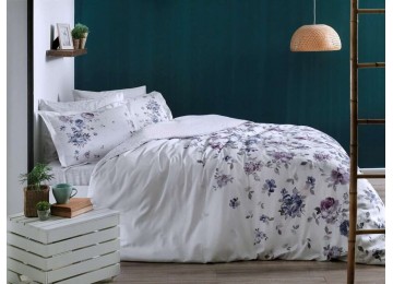 Turkish bed linen Euro TAC Zaira Lilac Satin