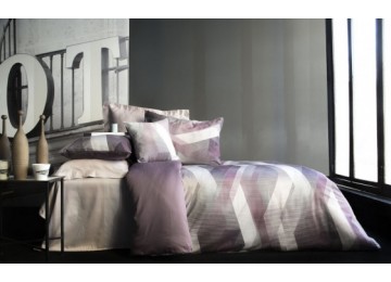 Euro bed linen - Issimo Home Helix Purple Satin Premium